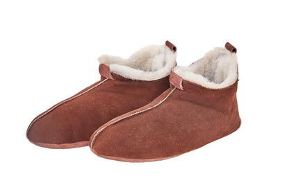Buty ze skóry owczej – Brązowe | Handmade Sheepskin Boots