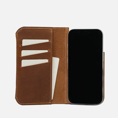 Skórzany portfel MagSafe – Buffle | Textured Buffalo Leather Wallet