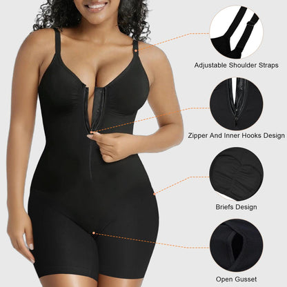 SHAPERX Modelujący Gorset Zip z Kontrolą Brzucha | Body Shaper Corset
