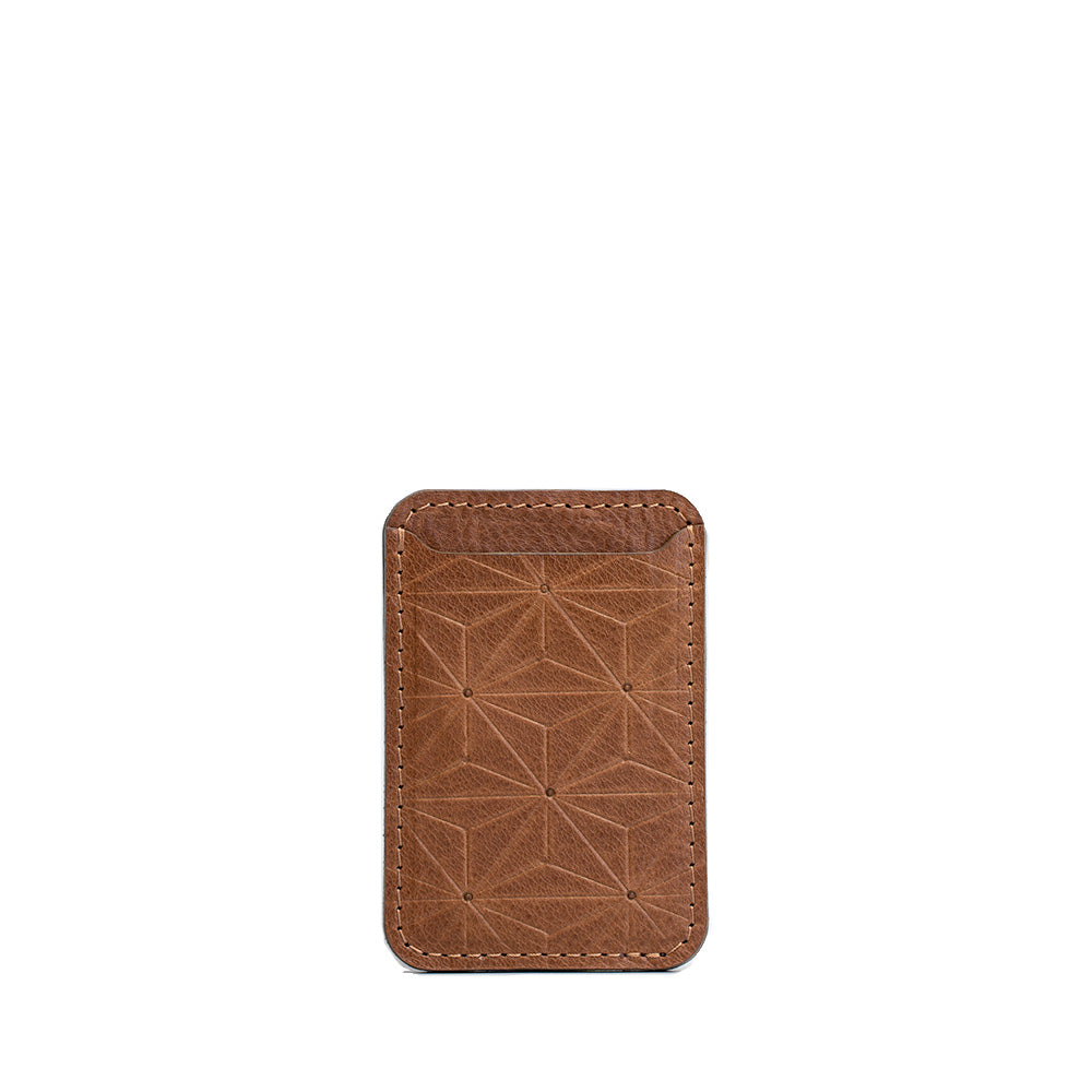 Skórzany portfel MagSafe – wzór Geometric Flower