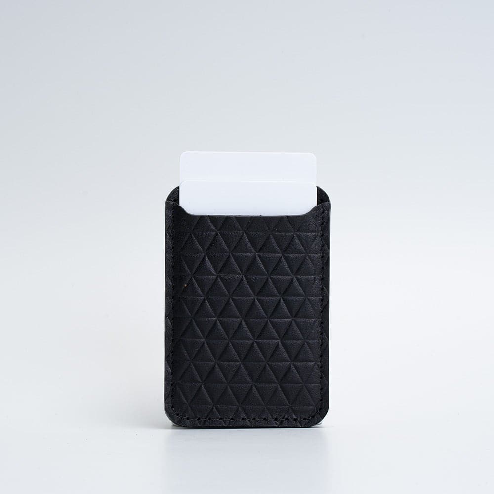 Portefeuille en cuir compatible MagSafe - Diamants