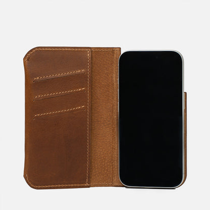 Skórzany portfel MagSafe – Buffle | Textured Buffalo Leather Wallet
