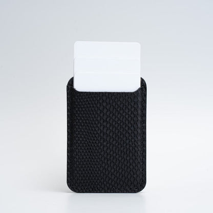 Skórzany portfel MagSafe – Snake Print | Luxury Embossed Wallet