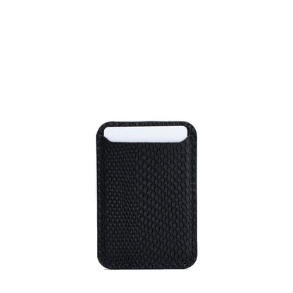 Skórzany portfel MagSafe – Snake Print | Luxury Embossed Wallet