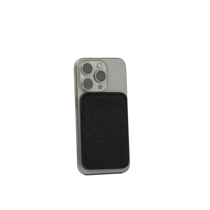 Skórzany portfel MagSafe – Snake Print | Luxury Embossed Wallet