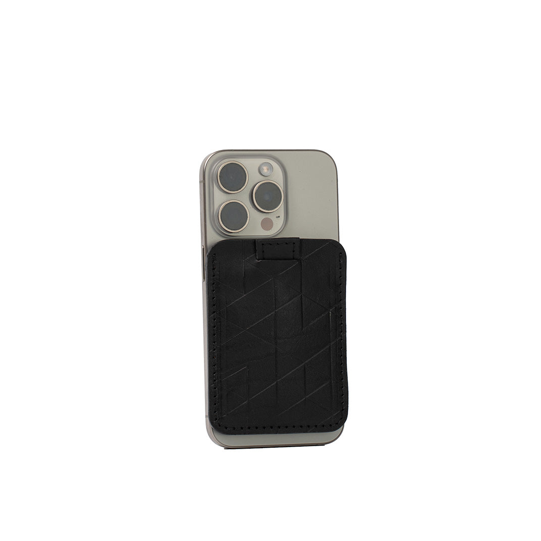 Portefeuille en cuir compatible MagSafe - 6 cartes