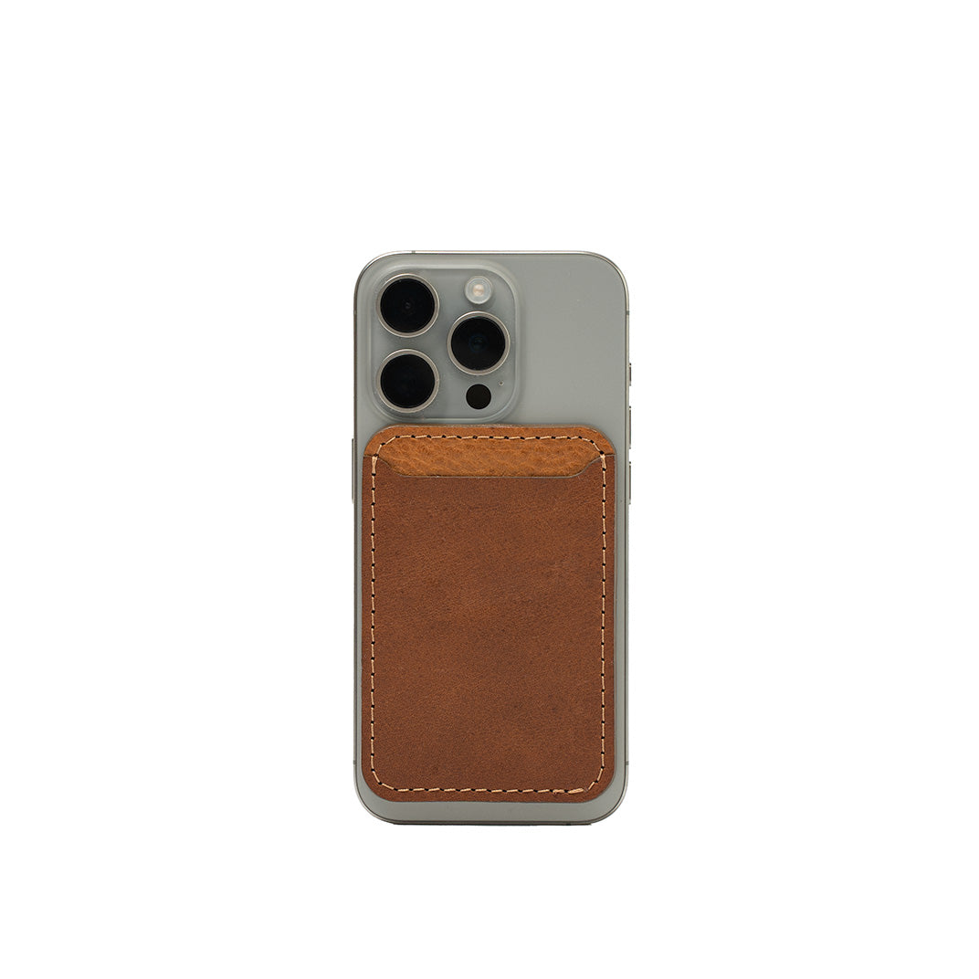 Porte-cartes en cuir compatible MagSafe – Deux couleurs