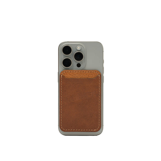 Porte-cartes en cuir compatible MagSafe – Deux couleurs