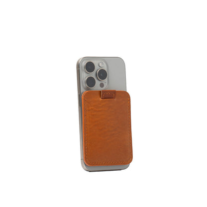 Skórzany portfel MagSafe – Geometric Net | 3D Texture Leather Wallet