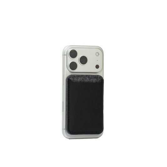 Porte-cartes en cuir compatible MagSafe - Mérinos