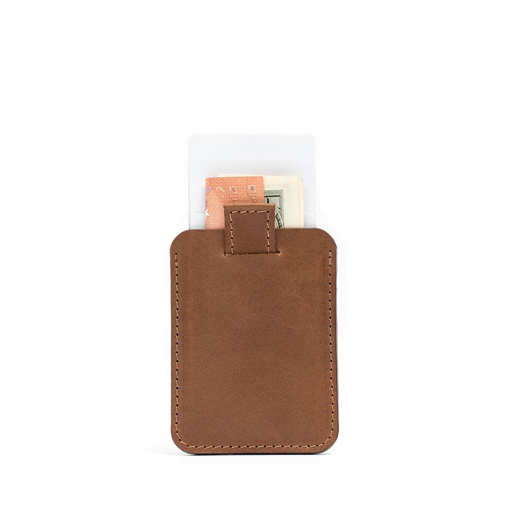 Portefeuille en cuir compatible MagSafe - 6 cartes