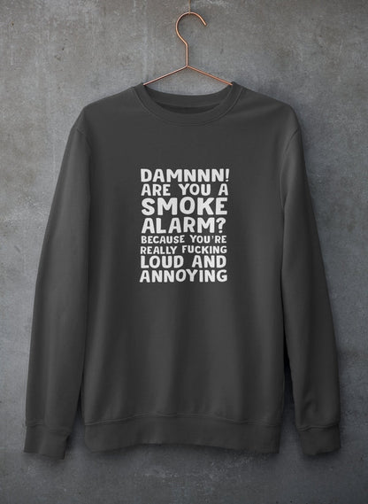 Bluza z Nadrukiem „Smoke Alarm” – Unisex Sweatshirt | Streetwear