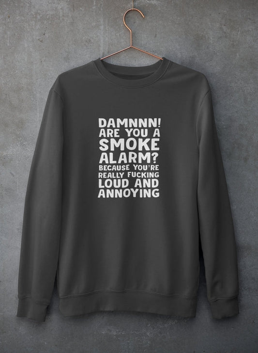 Bluza z Nadrukiem „Smoke Alarm” – Unisex Sweatshirt | Streetwear
