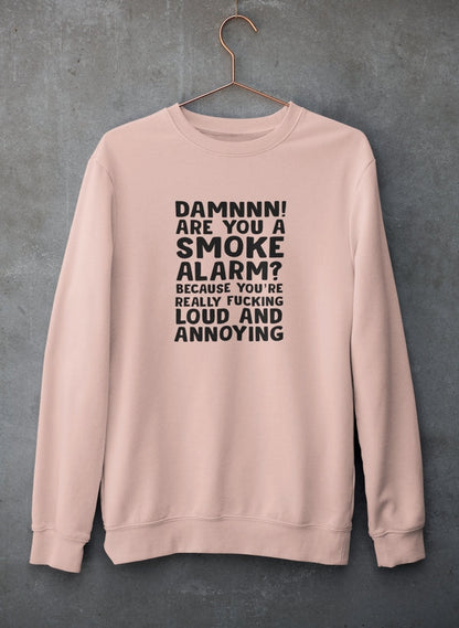 Bluza z Nadrukiem „Smoke Alarm” – Unisex Sweatshirt | Streetwear