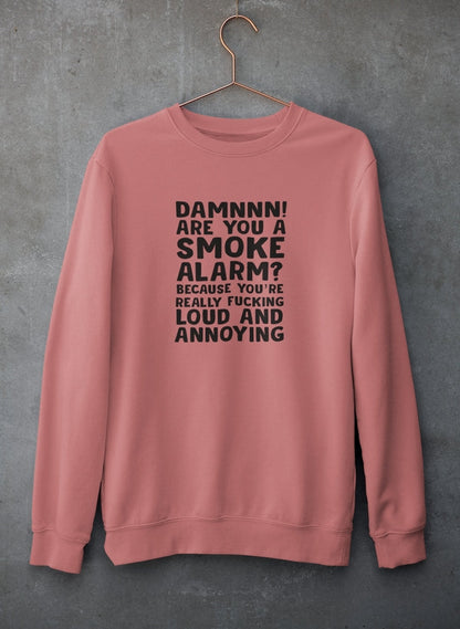 Bluza z Nadrukiem „Smoke Alarm” – Unisex Sweatshirt | Streetwear