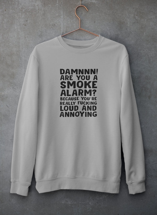 Bluza z Nadrukiem „Smoke Alarm” – Unisex Sweatshirt | Streetwear